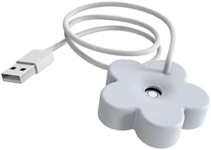 Tnfeeon Mini-Luftbefeuchter, USB, Tragbar, Ultraschall-Zerstäuber, 8-Stunden-Timer für Schlafzimmer und Büros (WHITE)