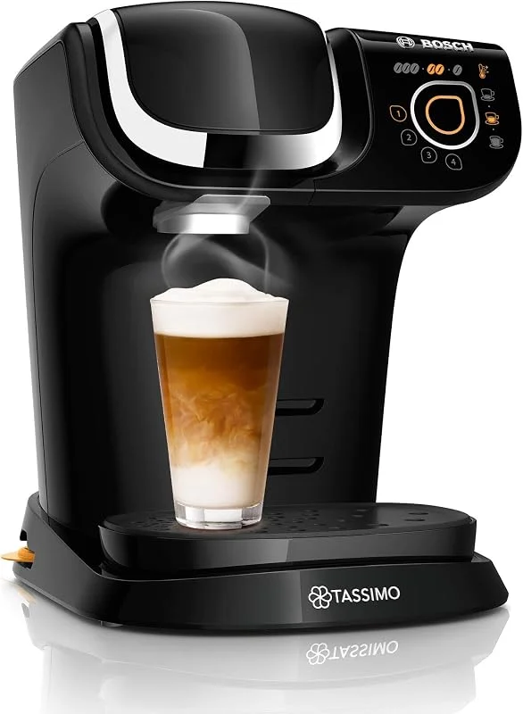 Tassimo My Way 2 Kapselmaschine TAS6502 mit Wasserfilter, über 70 Getränke, Getränkepersonalisierung, Kaffeevielfalt, einfache Zubereitung, 1.500 Watt, schwarz — Heizung Warmepumpe