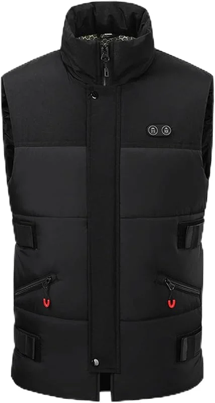 Smart Beheizt mit 11 Heizzonen USB-betriebene Winter Thermoweste für Outdoor Wandern & Arbeit USB Beheizte Weste — Heizkleidung