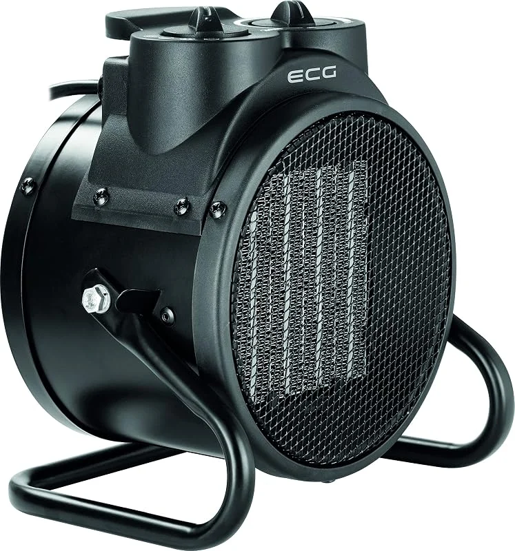 ECG HH 2010 Heizlüfter, Electric Ceramic Fan Heater, Three Power Levels, Black — Heizung Warmepumpe