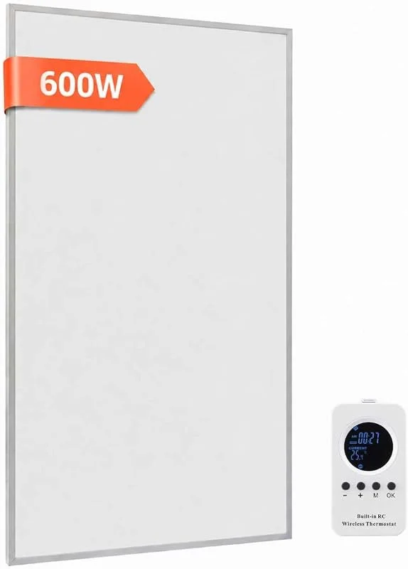 Infrarotheizung 600W, Infrarot Wandheizung mit Fernbedienung — Heizung Warmepumpe