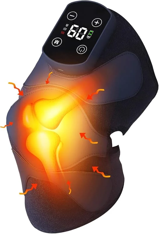 Kabelloses Knie Massagegerät, Knee Relief 3 IN 1 Kniemassagegerät, Knieheizkissen, Massagegerät Schulter mit 3 Massage- und Wärmefunktionen, Massager für Knie, Ellenbogen, Schulter Entspannun — Heizkleidung