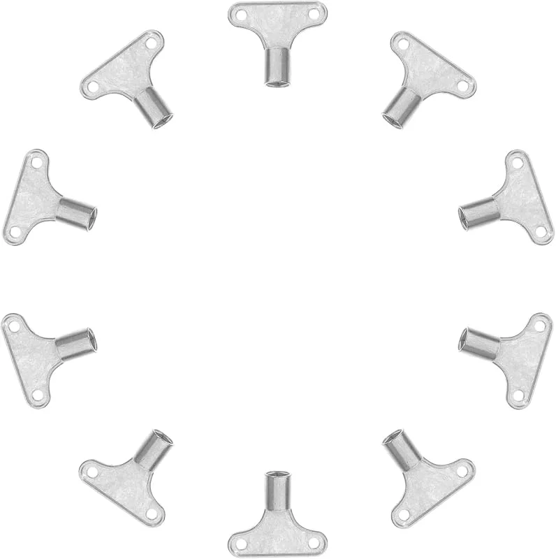 Gadpiparty Heizkörper Entlüftungsschlüssel für 5x5mm Ventile 10 Stück aus Zinklegierung zum Einfachen Entlüften von Radiatoren Robustes und Multifunktionales Werkzeug — Heizung Warmepumpe