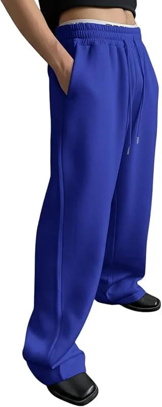 Generisch Herren Stretch Relaxed Fit Chino Hose Männer Cargo Outdoorhosen, Wanderhose, Baggy Freizeit mit Kordelzug — Heizkleidung