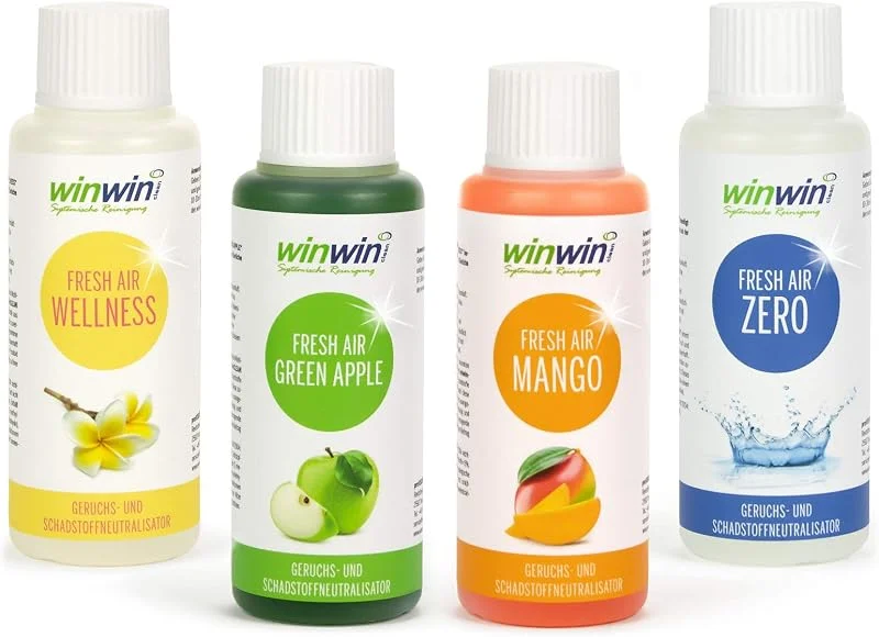 winwinCLEAN® 4 x fresh AIR 100ml Raumluftdeo I Luftreinigungs-Konzentrat — Luftbefeuchter