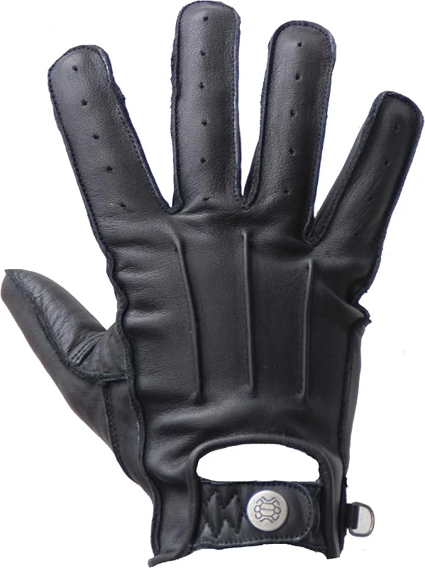 Motorradhandschuhe Easy Rider - Motorrad Handschuhe Herr - Echtleder - Handschuhe Herren Motorrad Leder mit Aramid Verstärkung - Schlicht und Edel - Retro Vintage Look — Heizkleidung