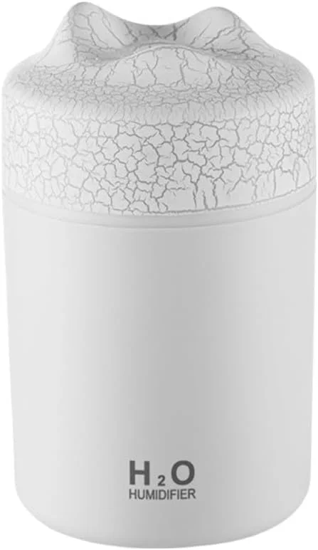 FACAIIO Mini-Luftbefeuchter für Schreibtisch, mit USB-Typ-C, 300 ml Kapazität, automatische Abschaltung, Weiß