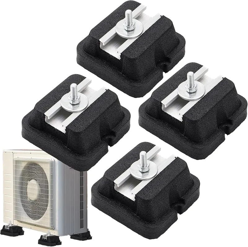 Basis für Klimaanlage, 4 Stück, Anti-Vibration, schwer — Heizung Warmepumpe