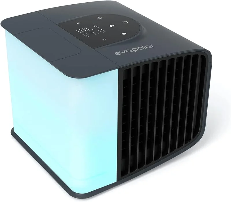 Evapolar evaSMART Luftkühler & Luftbefeuchter - Tragbarer Kühl-Ventilator mit Smart App Control & Alexa-Unterstützung - Bunte LED-Hintergrundbeleuchtung - Flüsterleiser Betrieb & einfache Bedienung