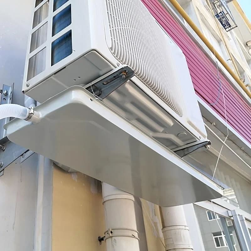 Abflusswanne für Klimaanlage, verzinktes Eisen, für den Außenbereich, AC-Zubehör für Wärmepumpen-Installation — Heizung Warmepumpe