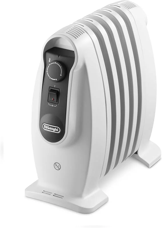 De'Longhi Nano Radiator TRNS0505M – Kompakte, elektrische Raumheizung mit stufenloser Temperaturregelung, Frostschutzfunktion und 500 W Heizleistung — Heizung Warmepumpe